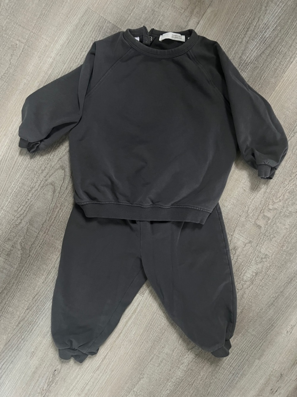 Zara kids Gray Sweatshirt and Jogger Set